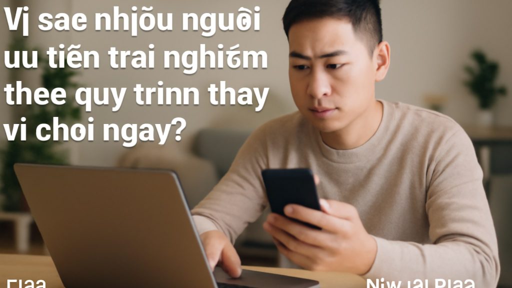 Vì sao nhiều người ưu tiên trải nghiệm theo quy trình thay vì chơi ngay? Minh họa: Vì sao nhiều người ưu tiên trải nghiệm theo quy trình thay vì chơi ngay?