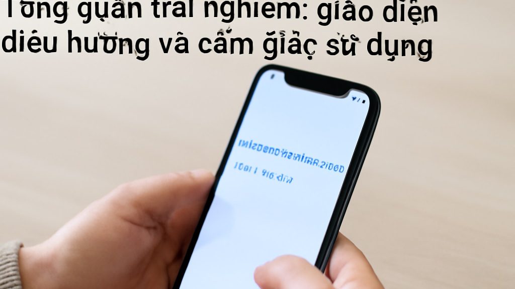 Minh họa: Tổng quan trải nghiệm: giao diện, điều hướng và cảm giác sử dụng