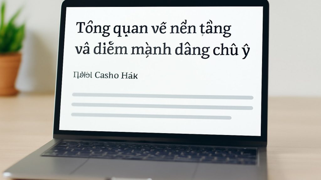 Minh họa: Tổng quan về nền tảng và điểm mạnh đáng chú ý